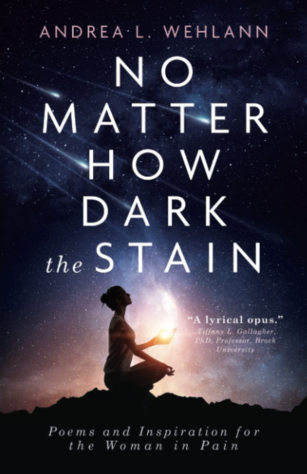 Book cover of No Matter How Dark the Stain: Poems and Inspiration for the Woman in Pain by Andrea L. Wehlann
