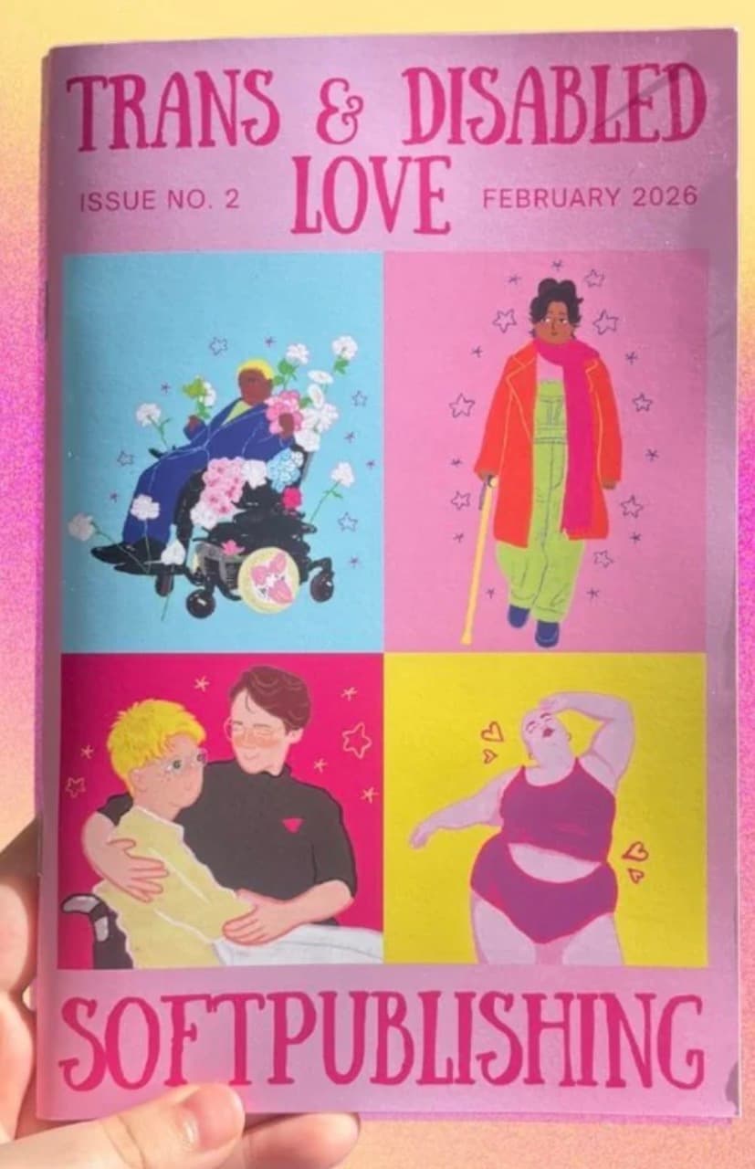 Book cover of Trans & Disabled Love Anthology by Salem Fluke