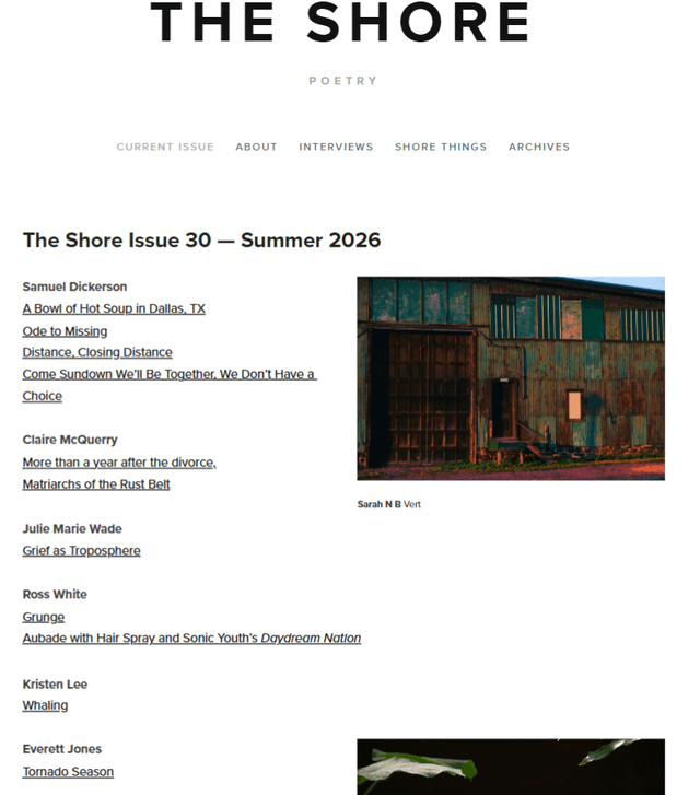 The Shore Poetry latest issue