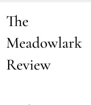 The Meadowlark Review latest issue