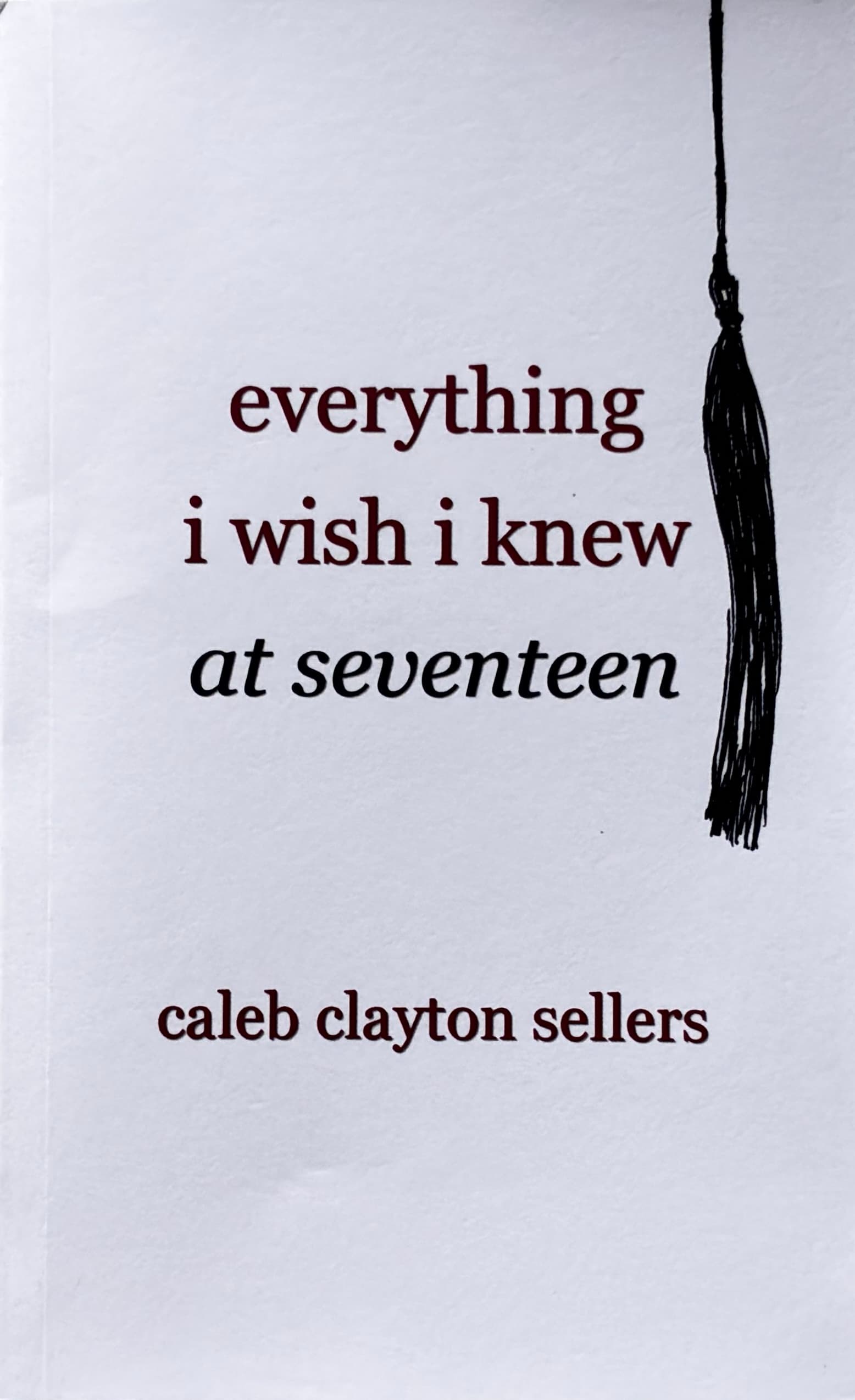 Book cover of everything i wish i knew at seventeen by Caleb Clayton Sellers