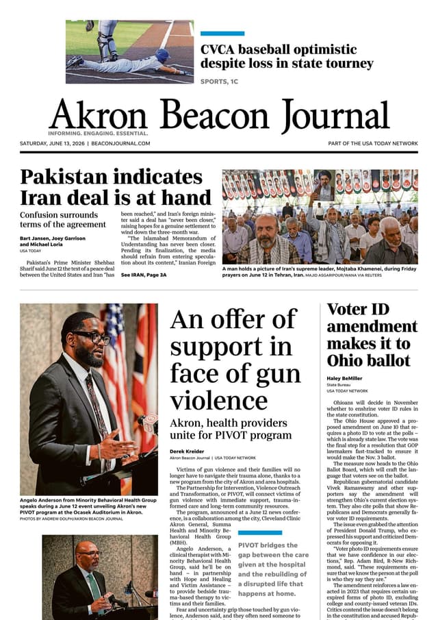 Akron Beacon Journal latest issue