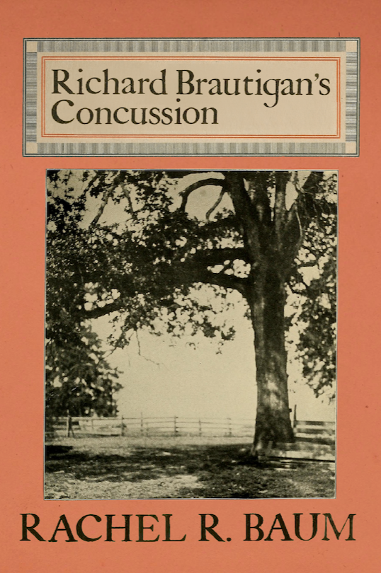 Book cover of Richard Brautigan's Concussion by Rachel R. Baum