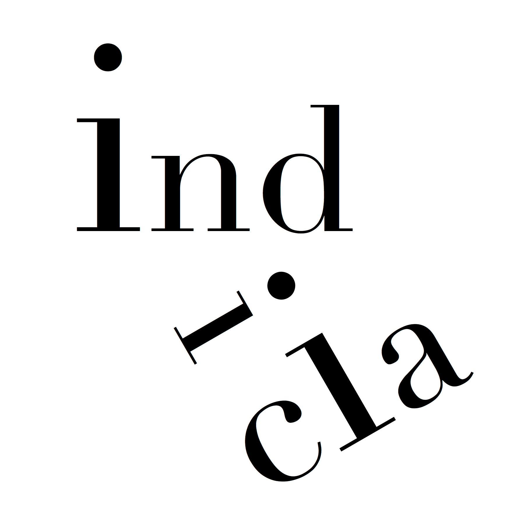 Logo of indicia: a journal curating literary arts literary magazine
