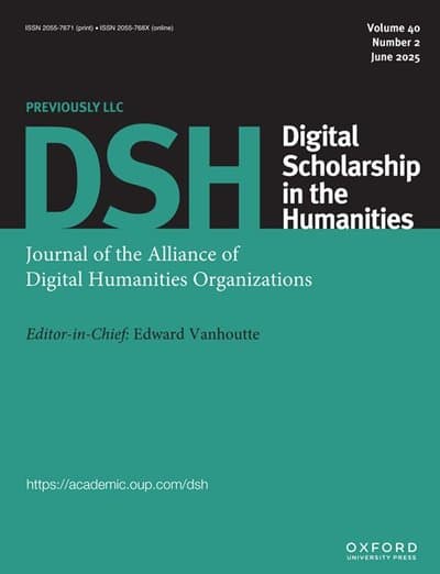 Digital Scholarship in the Humanities latest issue