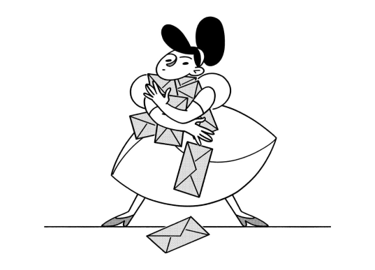 girl with letters